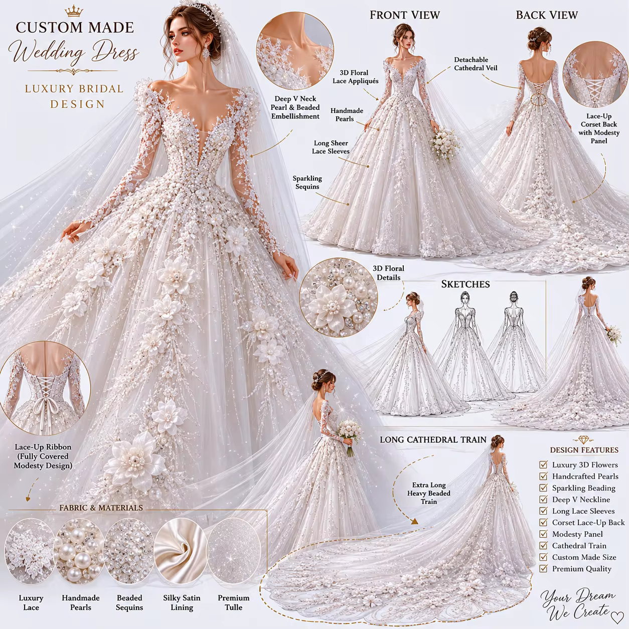 Robe de mariée personnalisée ou sur mesure, frais de port inclus, vestidos de novia amanda novias of