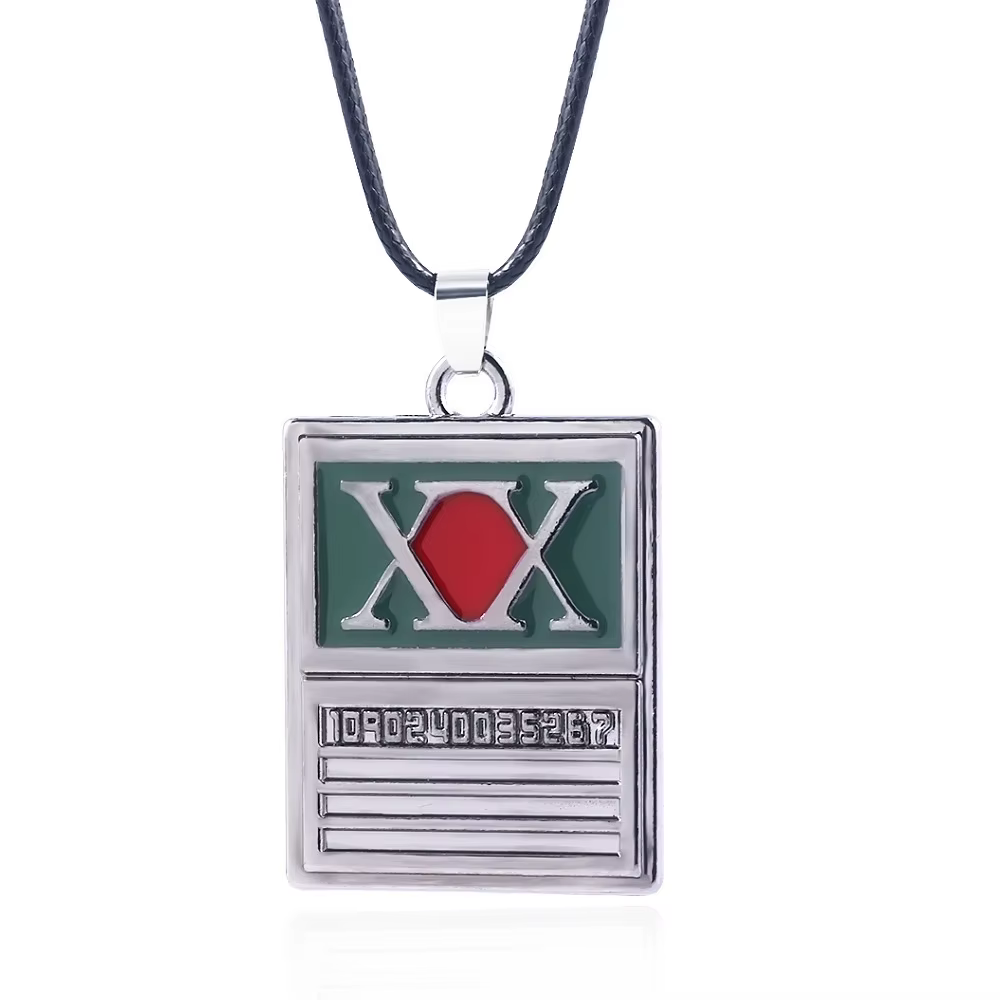 Porte-clés en métal Hunter x Hunter Anime GON FREECSS - Carte de licence Hunter classique - Accessoi