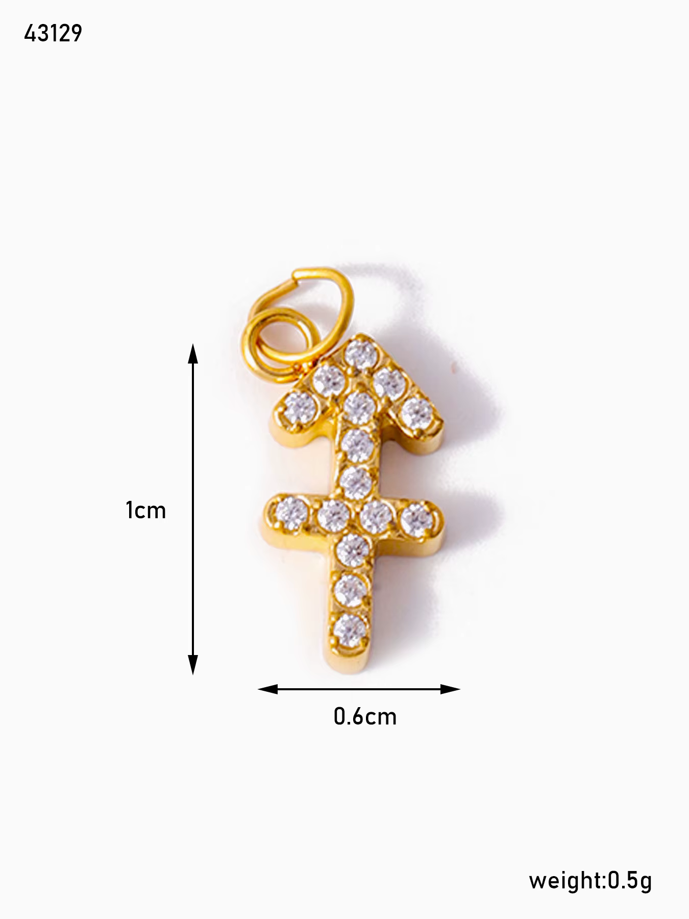 Horoscope en acier inoxydable plaqué or, Zircon incrusté de 12 signes du zodiaque, breloques pour la