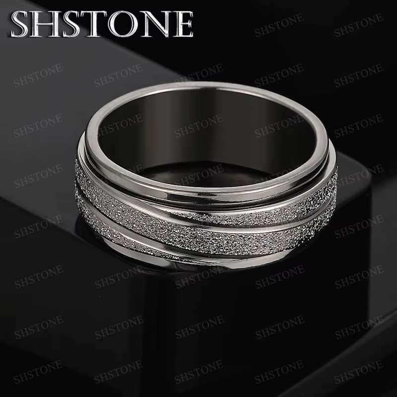 Bague rotative en argent Sterling 925 pour hommes et femmes, accessoires de fiançailles, de mariage,