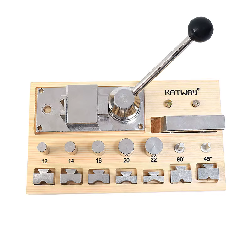 Gabarit de pliage de bijoux en métal, Kit d'outils de pliage d'anneaux de Base en bois, mandrins en