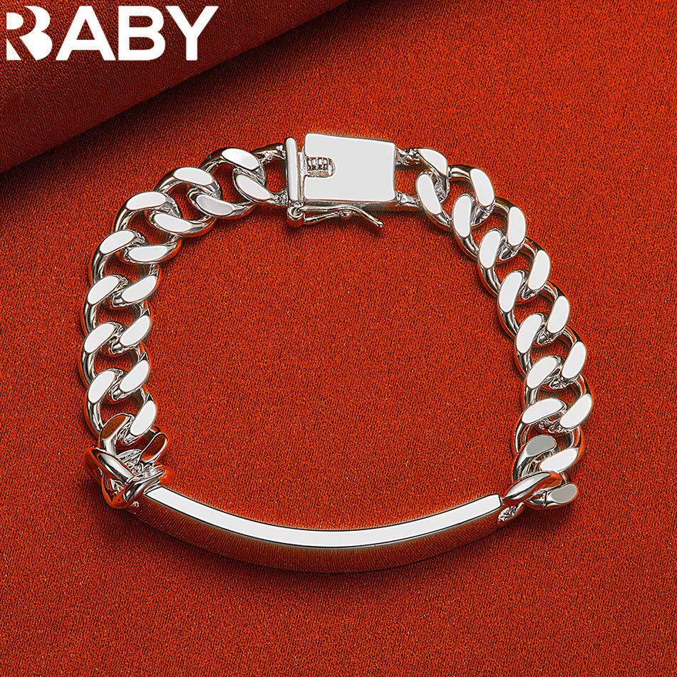 URBABY – Bracelets à chaîne carrée en argent Sterling 925 pour femmes, cadeau d'anniversaire de mari