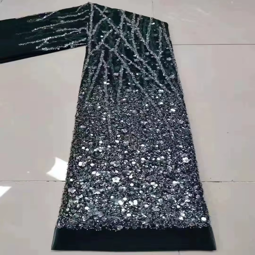 Robe de soirée de mariage musulmane élégante pour femmes, col rond, manches longues, style sirène, t