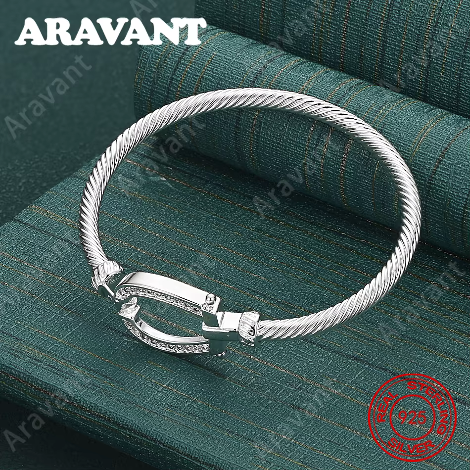 Bracelet en argent Sterling 925 pour femmes, cordon noué en zircone, Style Vintage, accessoire perso
