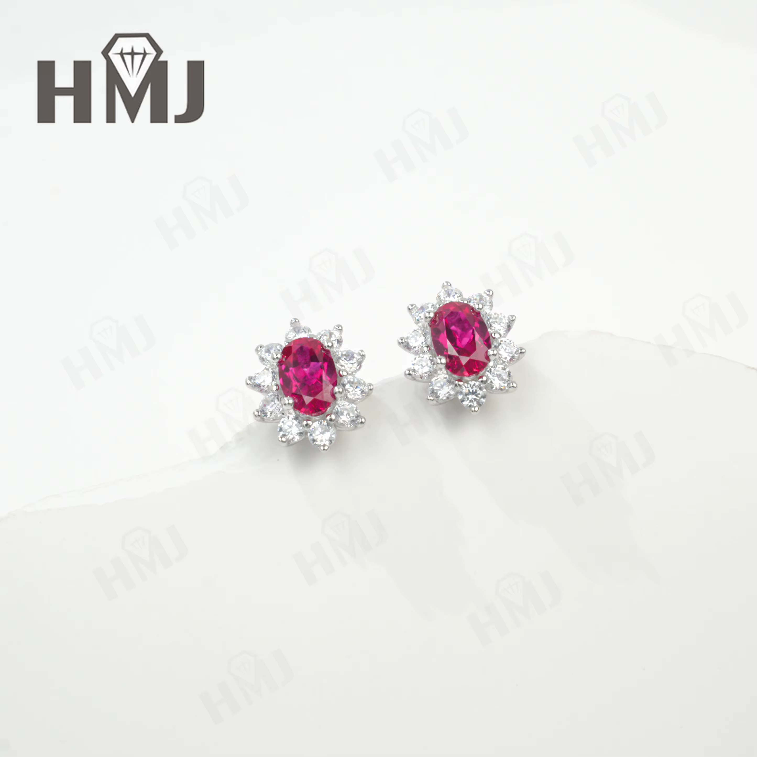 Boucles d'oreilles à tige en pierres précieuses à fleurs multicolores, bijoux rétro incrustés scinti