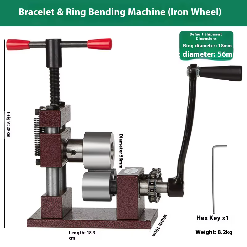 Machine à arrondir les bagues et les bracelets, petite machine à cintrer manuelle, traitement des bi