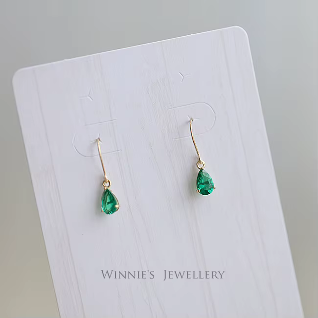 Boucles d'oreilles goutte d'eau en argent Sterling 925 pour femmes, plaqué or 14 carats, bijoux rétr