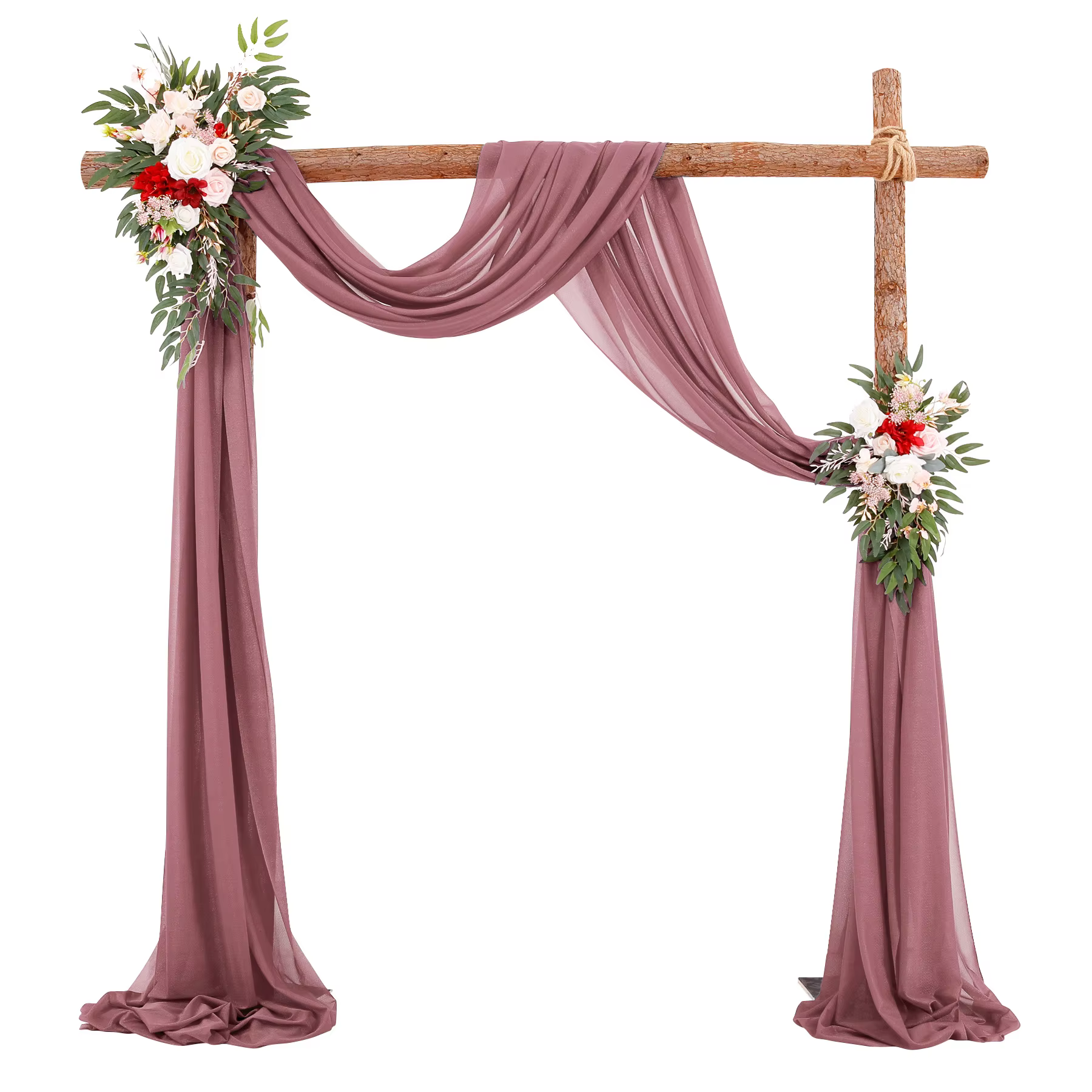 Arc de mariage en mousseline de soie, support d'arrière-plan pour photographie, décoration de maison