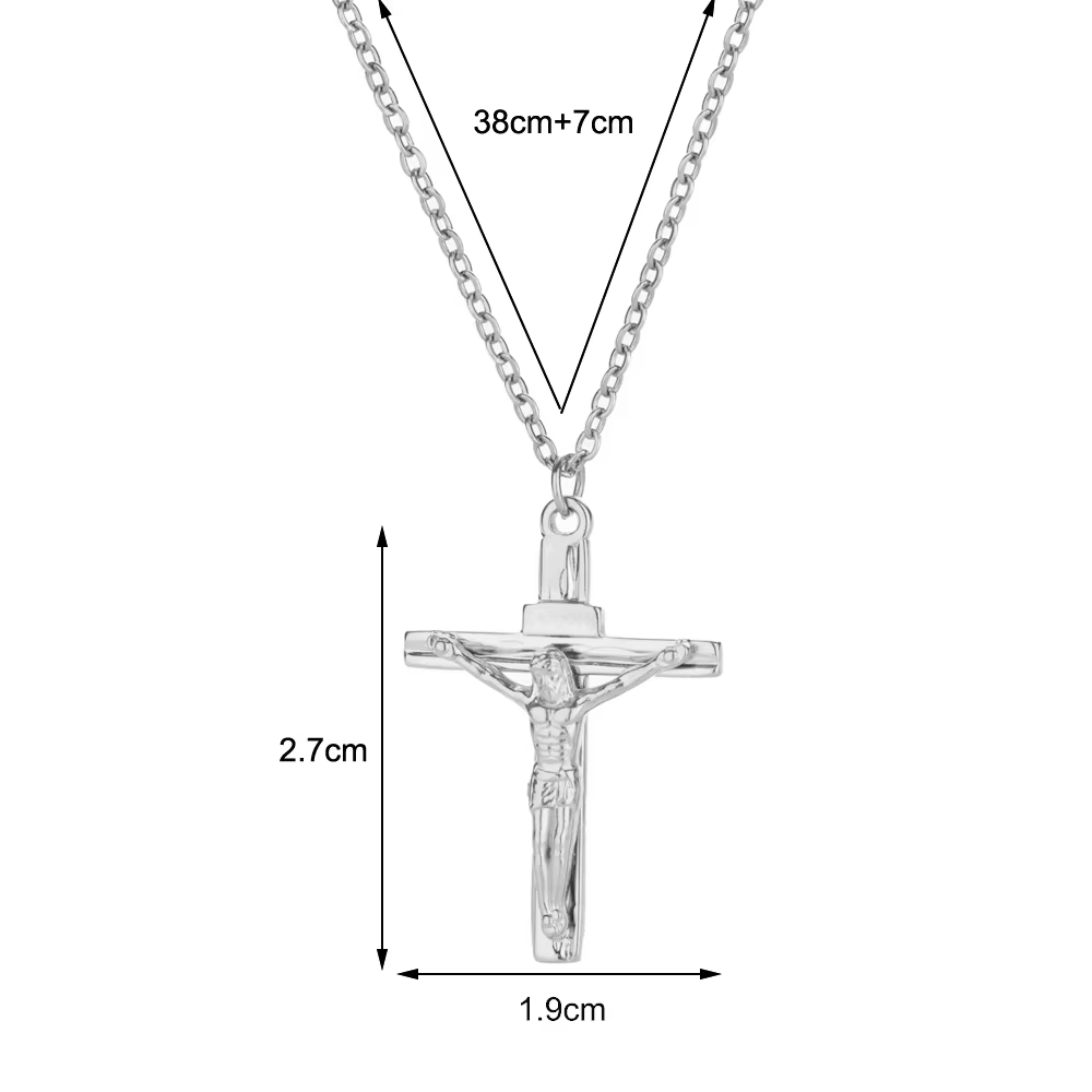 Collier pendentif croix de jésus chrétien pour hommes et femmes, nouvelle mode religieuse de pâques,