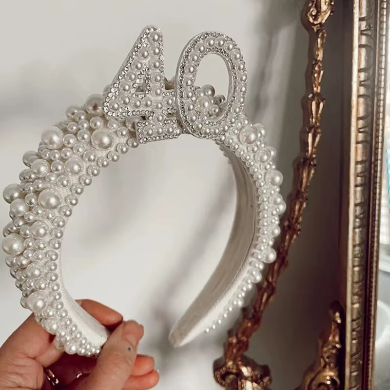 Couronne serre-tête 40 ans – Tiara « Quatre-vingts et Fabuleuse » – Décoration, cadeau et accessoire