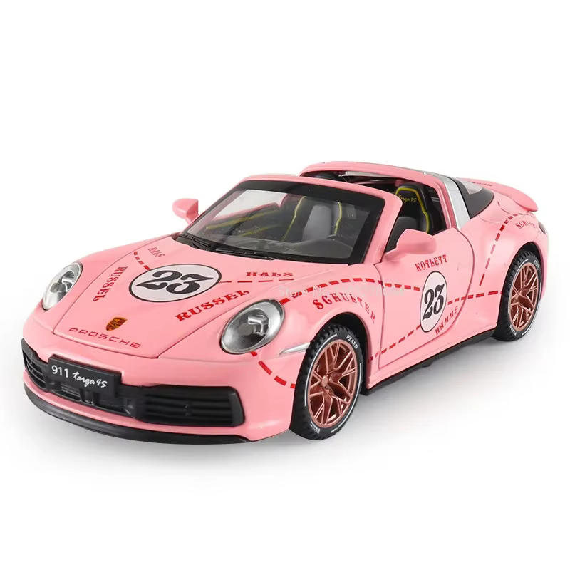 1:32 911 Targa 4S Cayenne moulé sous pression modèle alliage garçons jouets Miniature Supercar 4 por