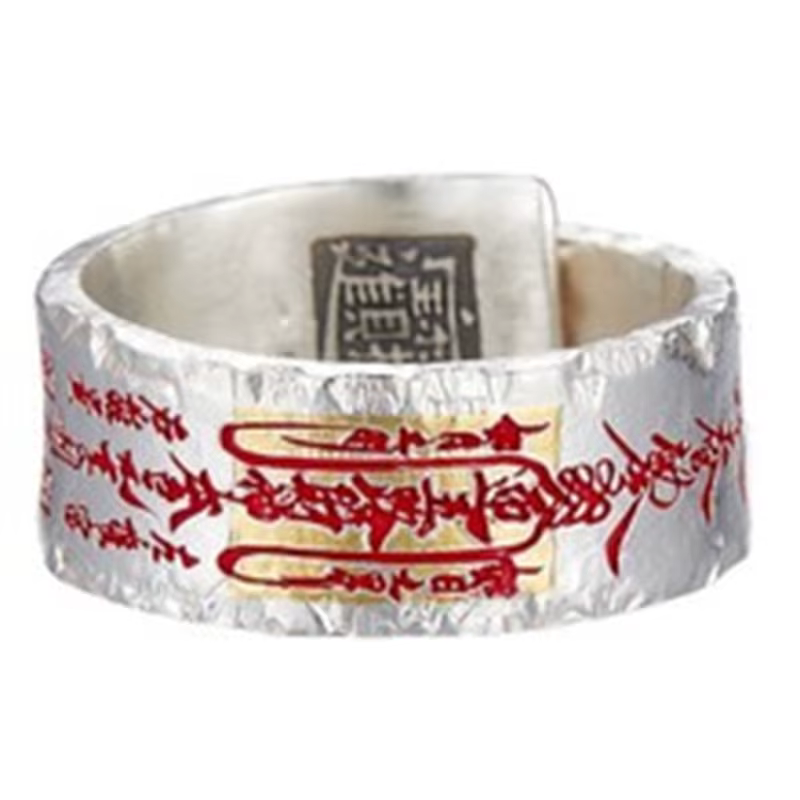 Bague porte-bonheur pour hommes, bijoux Style ethnique, lettre, Index, accessoires réglables