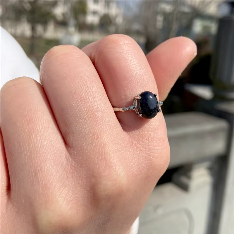 Bague en pierre naturelle pour femme, fiançailles féminines, perles d'agates, matiques d'opale, mati