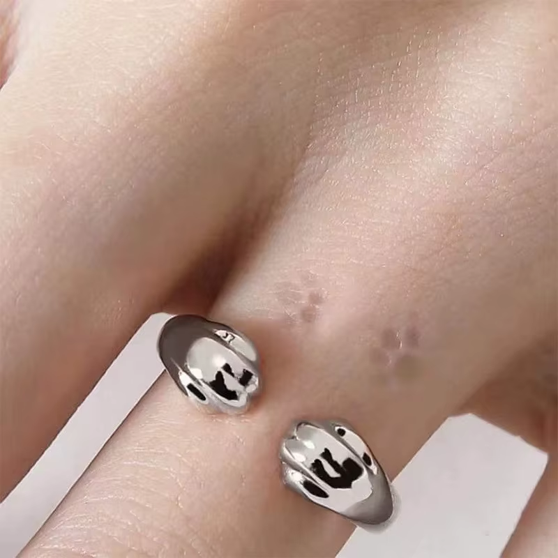 Bague Vintage en pierre marron pour femmes, 1 pièce, Simple, légère et luxueuse, ouverture circulair