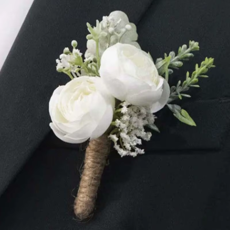 Bouquet de mariée cascade de perles et d'orchidées papillon - Fleur d'iris à main pour cérémonie de 