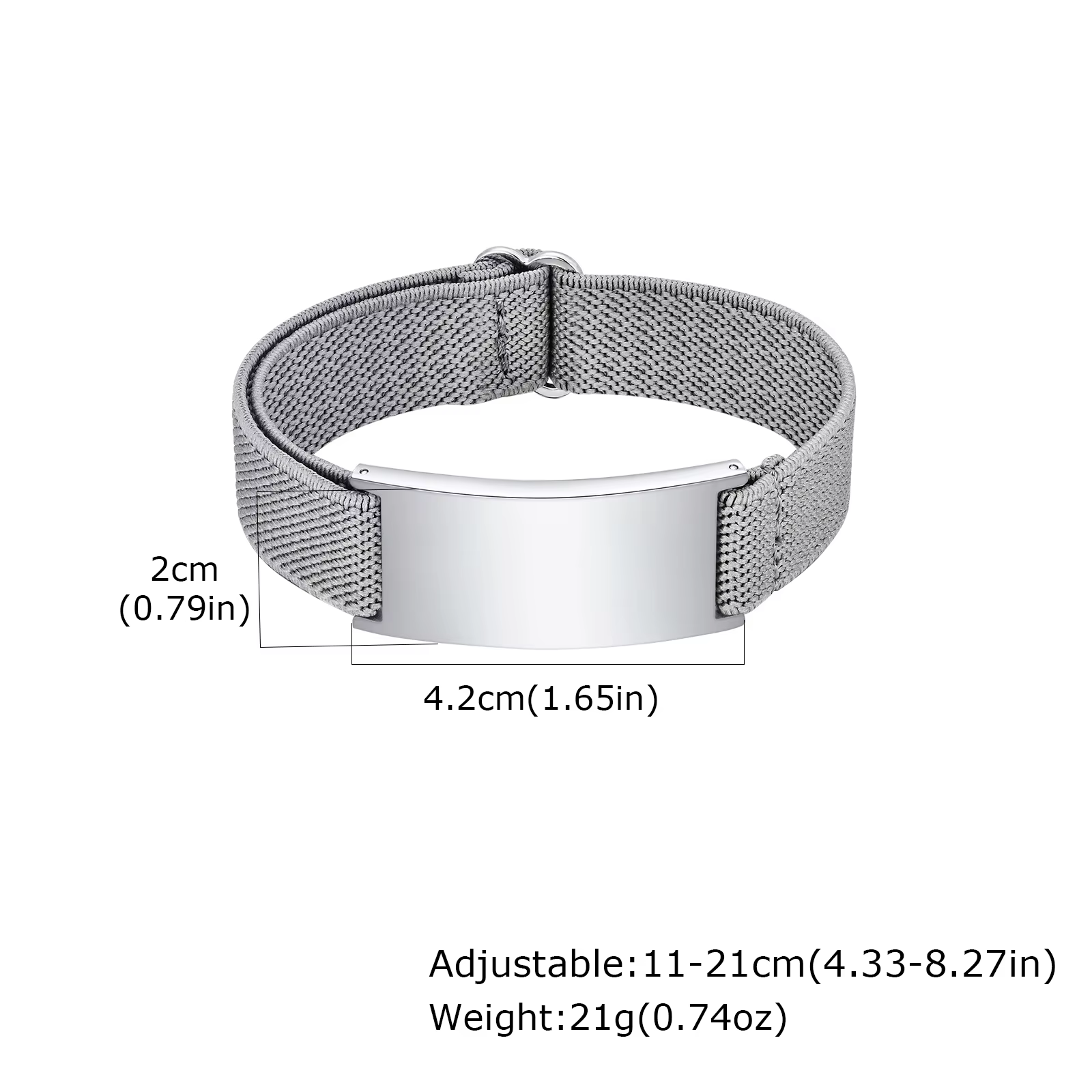Bracelets en acier inoxydable à sangle élastique personnalisée, bracelet réglable à graver gratuitem