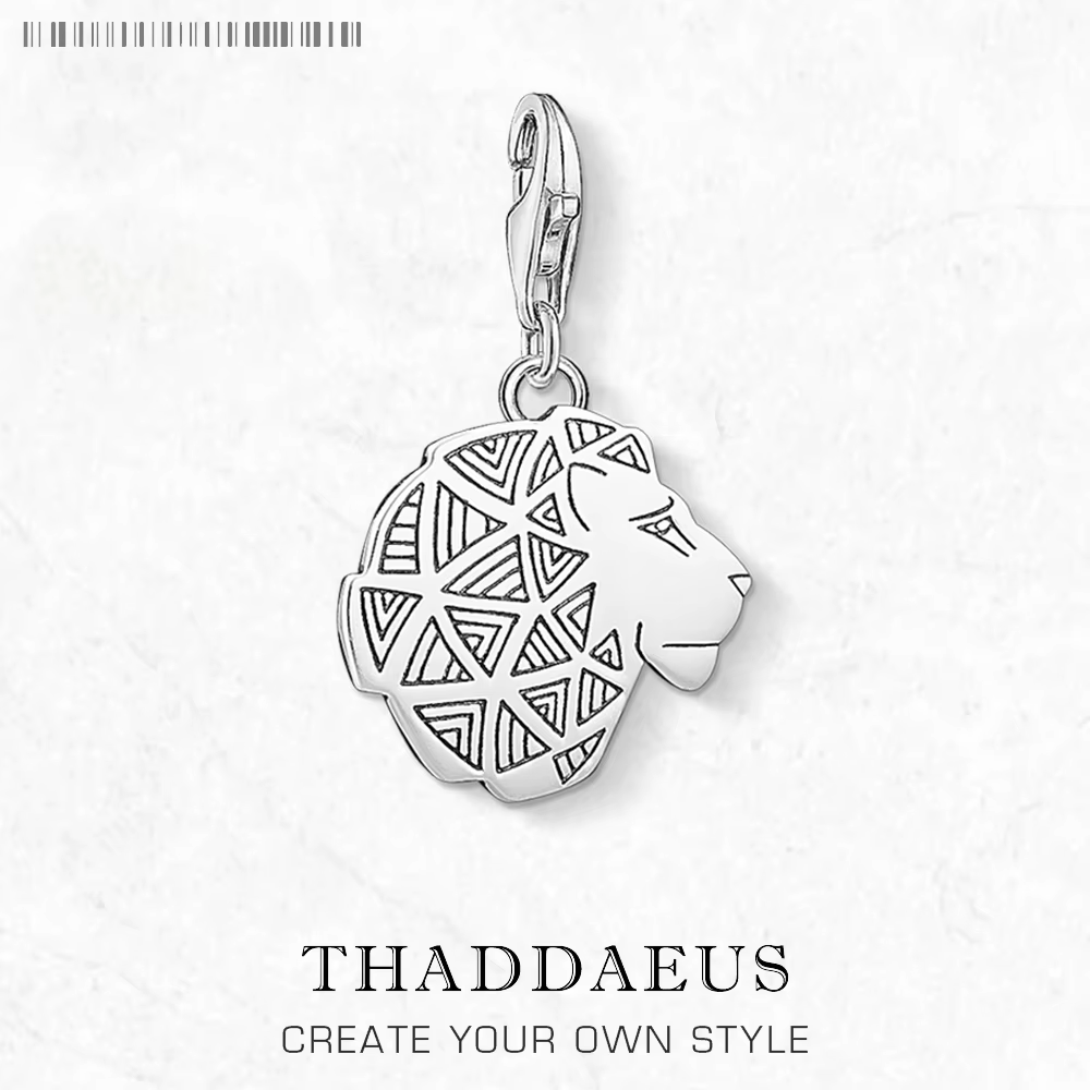 Pendentif Lion en argent Sterling 925, breloque, flambant neuf, cadeau Vintage pour femmes et hommes