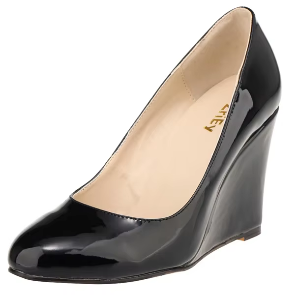 Escarpins à Talons Hauts et Compensés pour Femme, Chaussures Élégantes Décontractées, Blanches, Nues