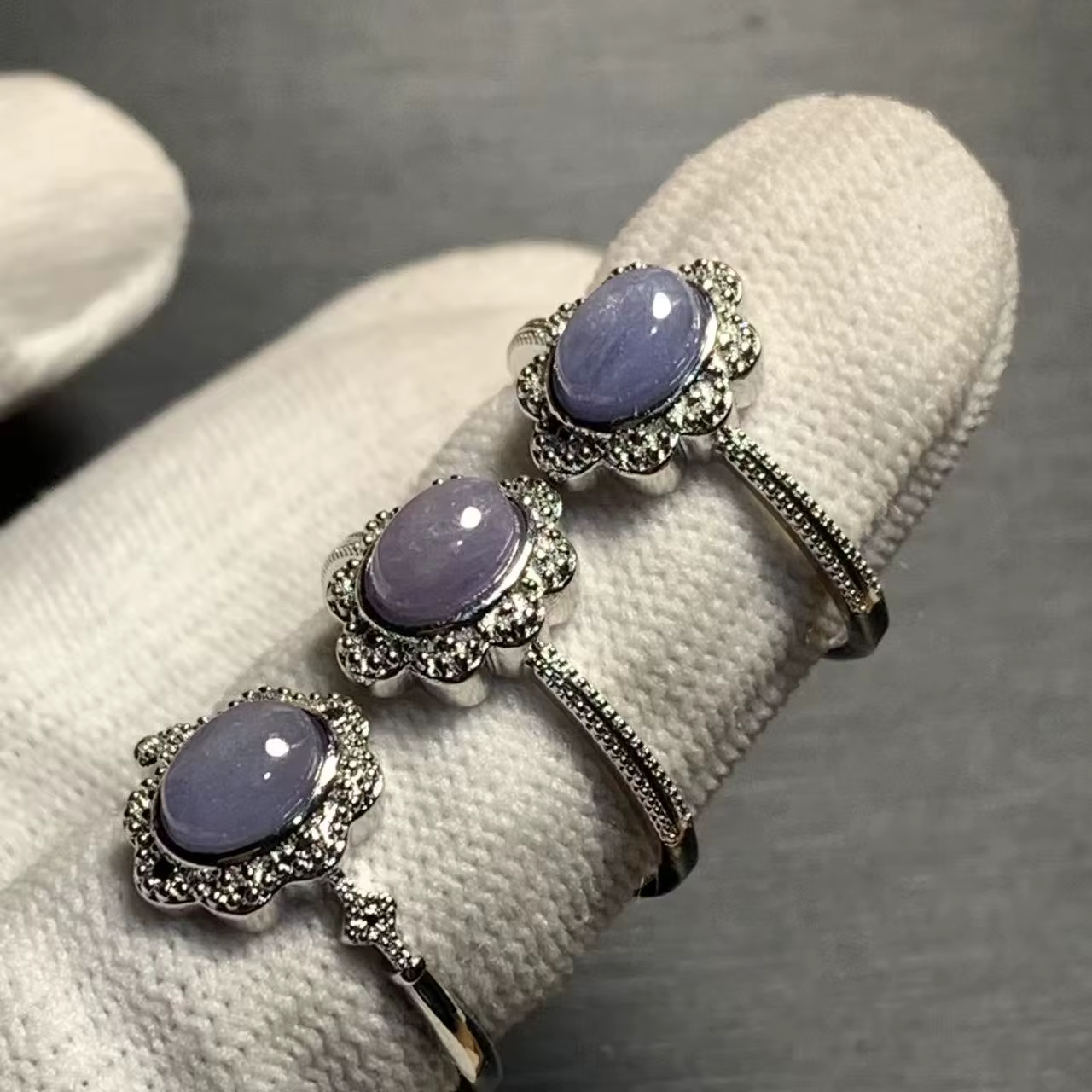 Bague en Tanzanite Naturelle 29, Bague Ajustable pour Femme, Bijoux pour Femme, Cadeau, Vente en Gro