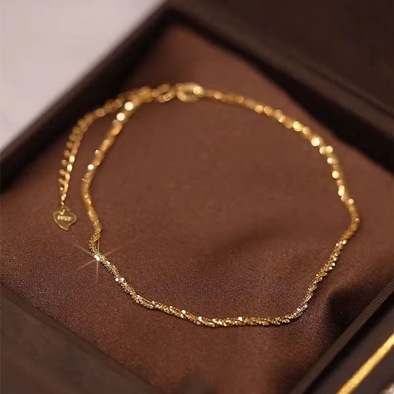 SOMILIA – Bracelet en argent Sterling S925, plaqué or 18 carats, à paillettes scintillantes, bijoux 