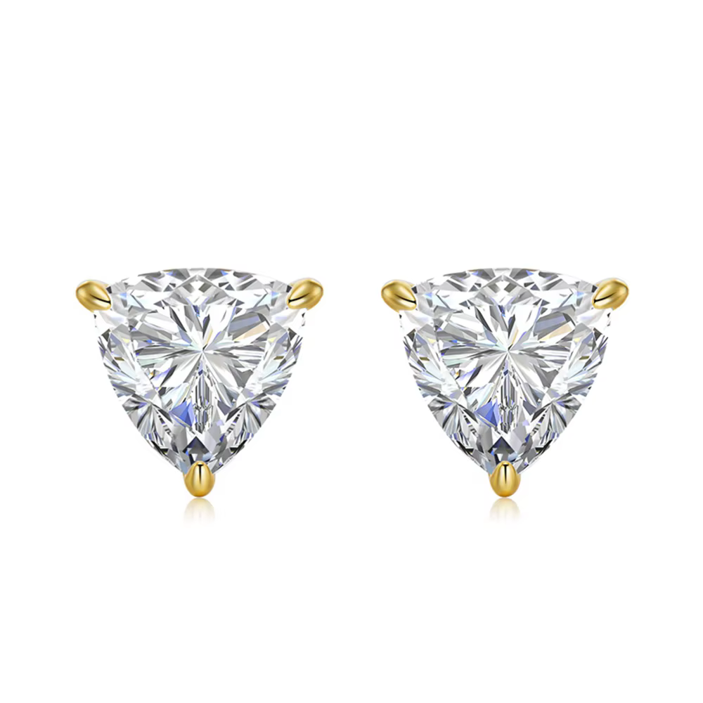 PuBang – boucles d'oreilles en argent Sterling 925 véritable, bijoux fins, coupe Trillion, pierres p