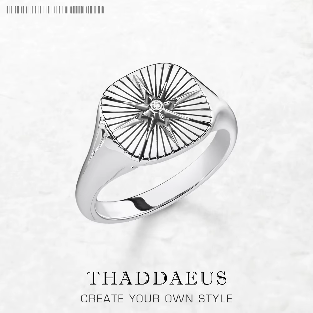 Bague chevalière Vintage étoile fine bijoux pour femmes hommes été cadeau énergique en argent Sterli