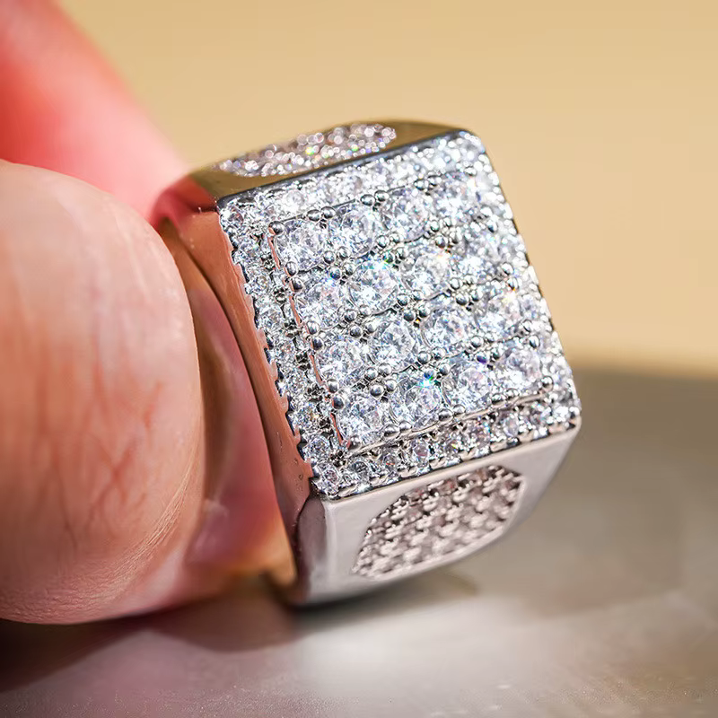 Bague en argent sterling 925 pour femme, magnifique alliance de mariage avec zircone cubique brillan