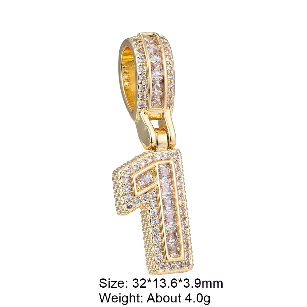 Juya-Crochets plaqués or véritable 18 carats avec grand trou, lettres de la couronne de luxe, chiffr