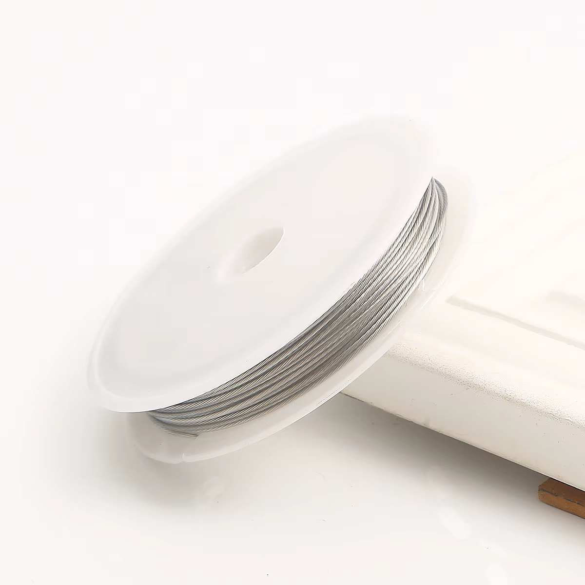 Fil en Acier Inoxydable 0.3-1mm pour Perles et Création de Bijoux DIY, Fil Métal Résistant pour Brac