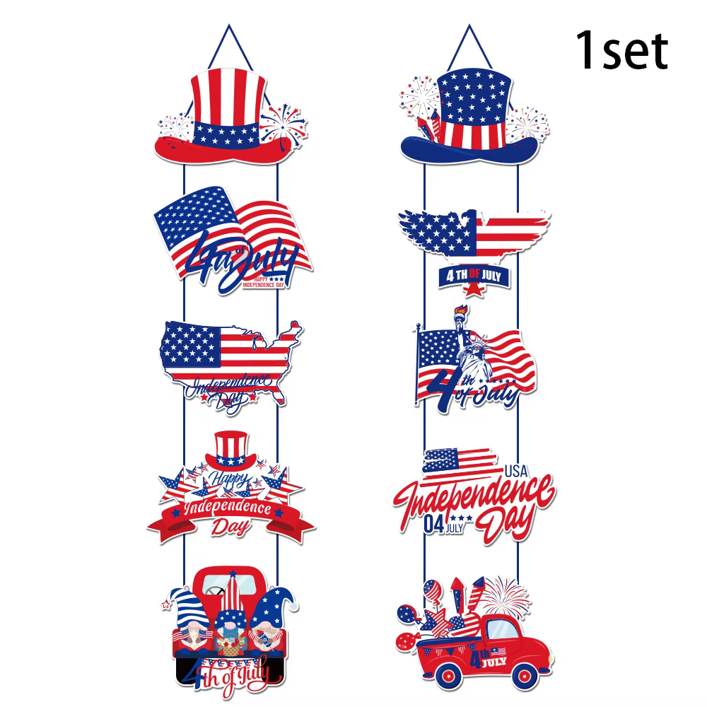 Décorations du 14 juillet, Jour de l'Indépendance, Ornements à suspendre à la porte pour la fête nat