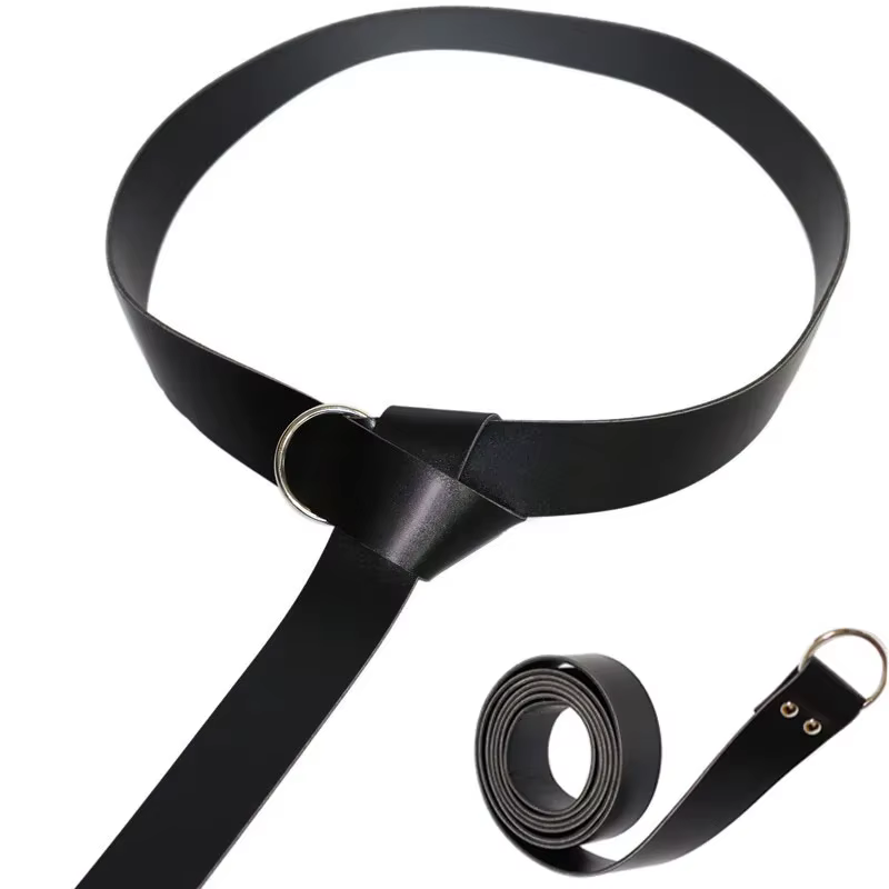 Ceinture en cuir pour hommes, anneau médiéval, boucle, accessoire de Costume, équipement d'armure, c