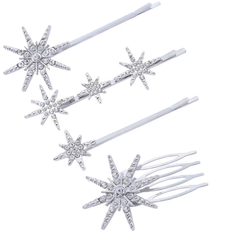 4 épingles à cheveux mariée, Barrettes mariage, pince à cheveux, accessoires pour cheveux mariée