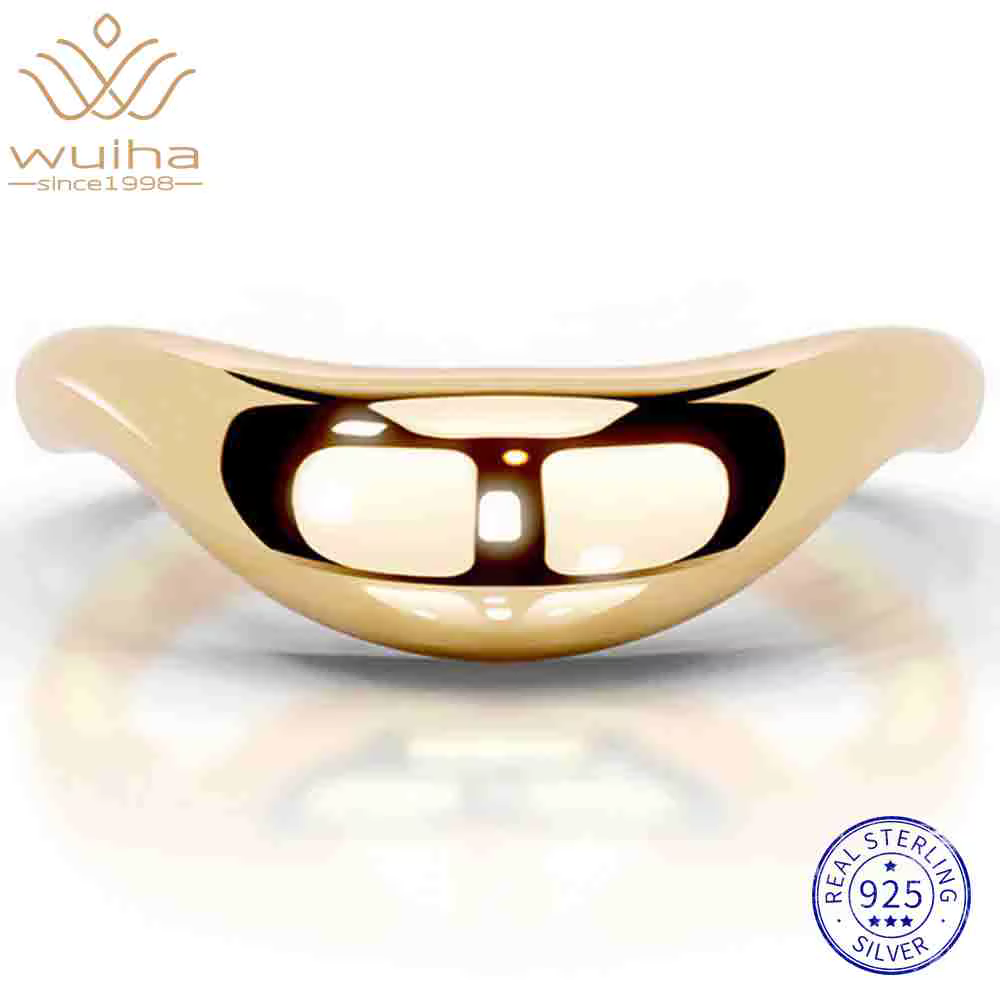 WUIHA – bague de mariage Vintage 100% en argent Sterling 925, bague de fiançailles empilable pour fe