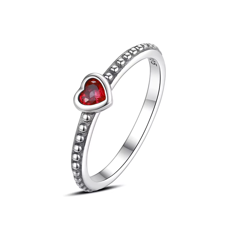 Bague originale en argent Sterling 925, cœur d'amour, espête de lune, soleil, cristal or Rose pour f