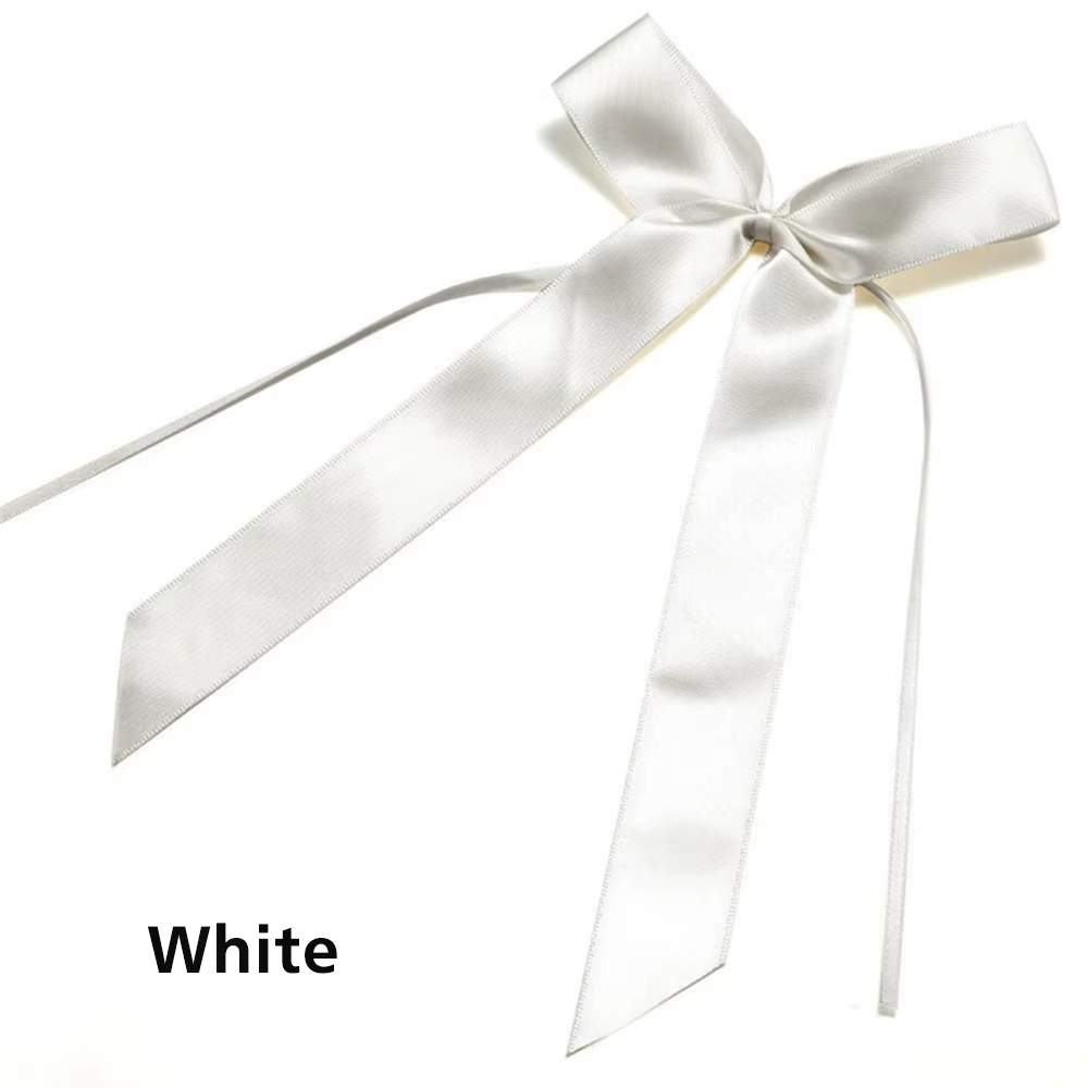 Nministériels ds Papillon Ruban, Blanc, Beige, Décoration de Bout de Banc de Mariage, Accessoires de