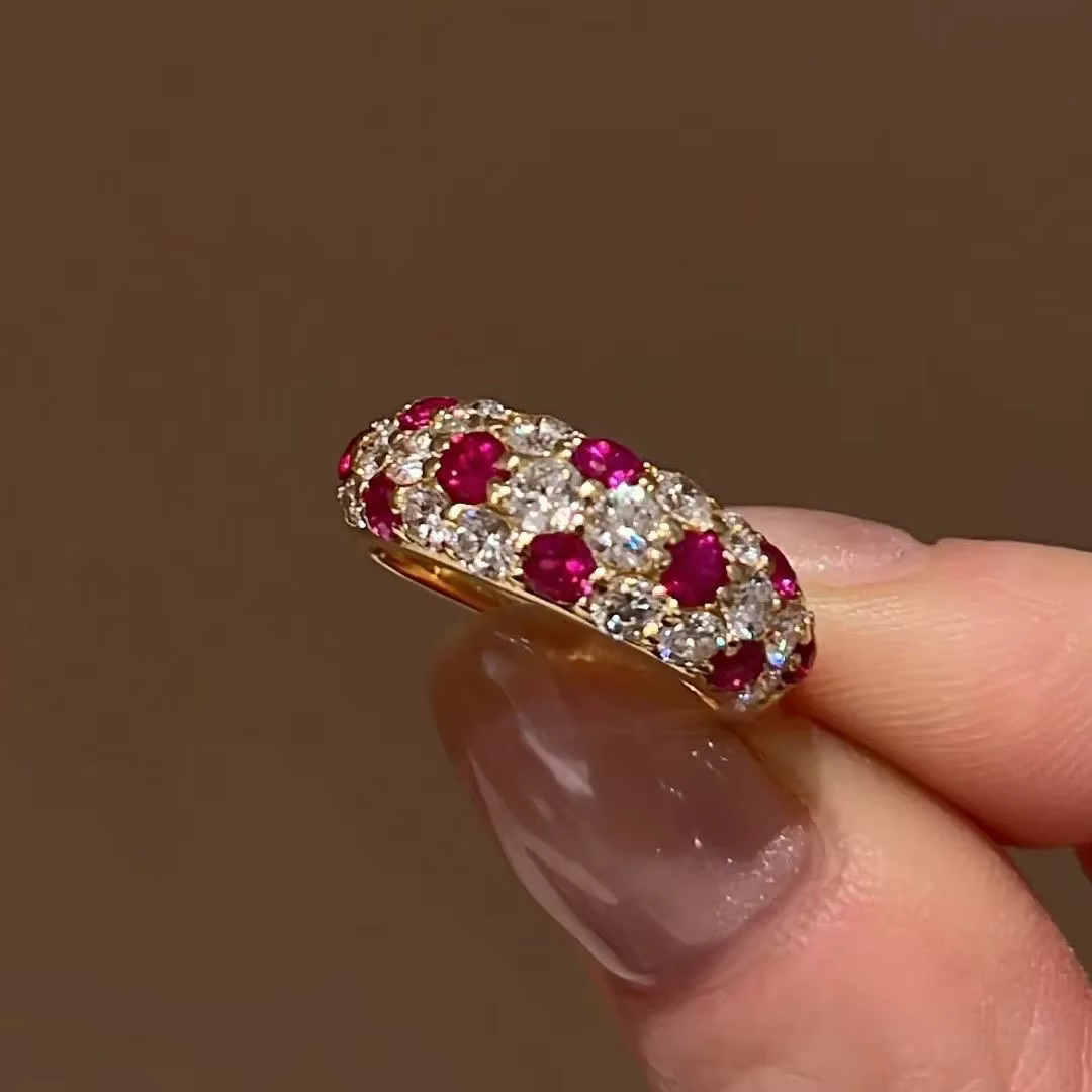 Bague de fiançailles de luxe en argent 925 pour femmes, bague de fiançailles brillante, diamant incr