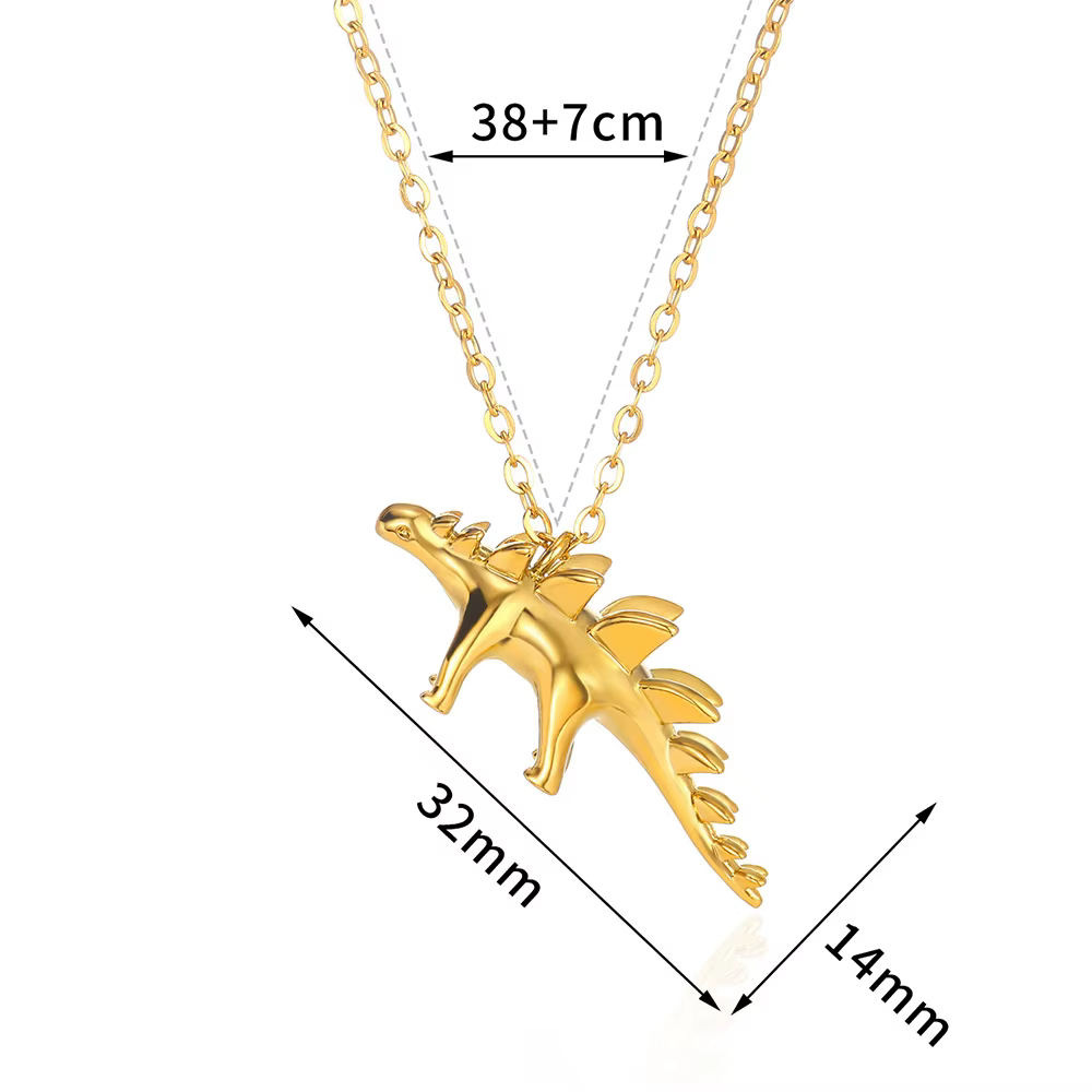 Collier pendentif dinosaure pour femmes et hommes, nouvelle mode, créatif, mignon, chaîne de clavicu