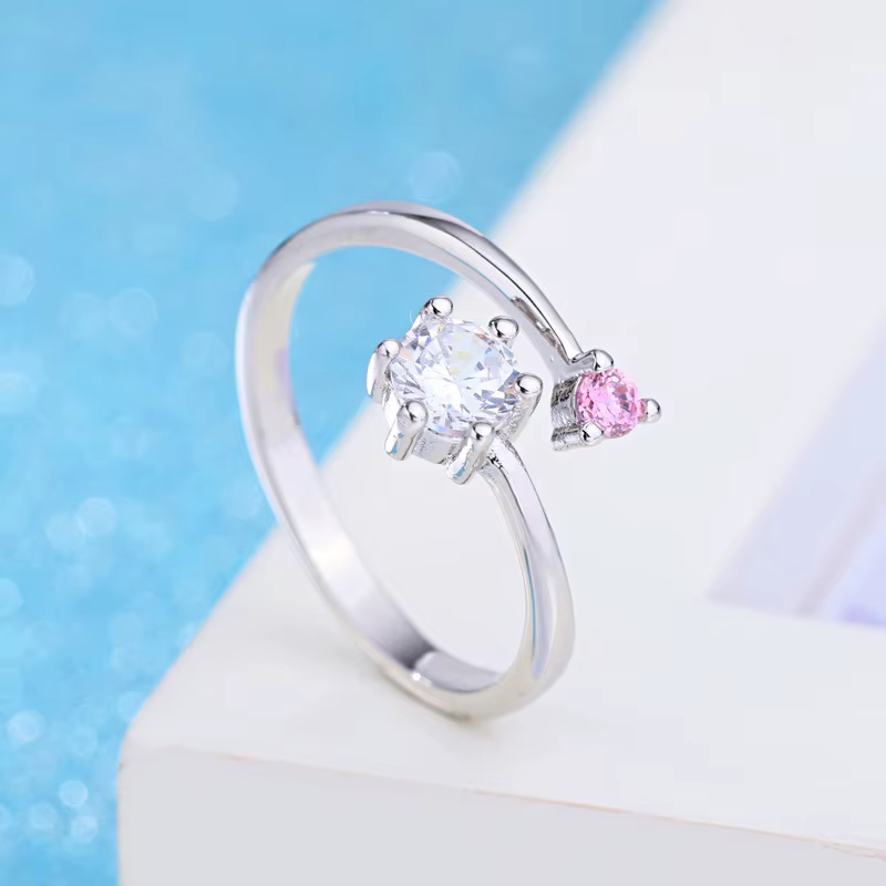 Bague de luxe en argent sterling 925 avec zircon exquis pour hommes et femmes, accessoire de charme 