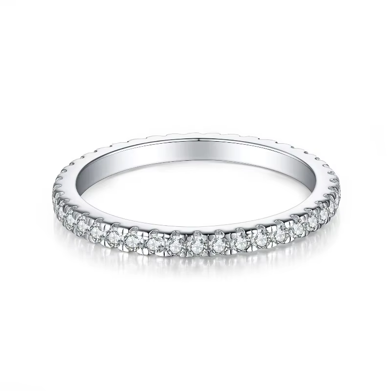 Bague en argent sterling 925 avec moissanite D VVS1, 3 couleurs, pour femme, magnifique bague tendan