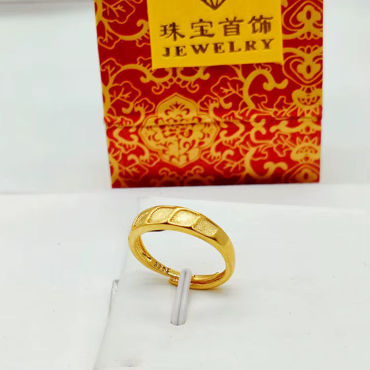 Paire de matiques conviviale rées en or jaune véritable 18 carats plaqué pur pour hommes et femmes, 