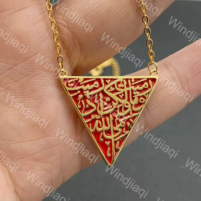 Colliers Pendentif Vintage en Acier Inoxydable, Forme Triangle, VicQuantité, Accessoires Bijoux pour