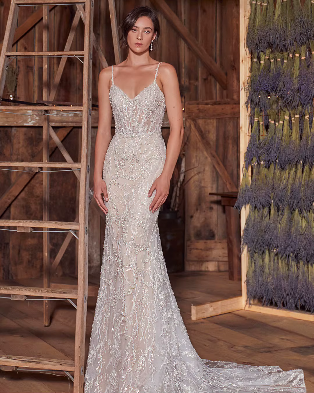 Robe de mariée personnalisée, romantique, sexy, dos nu, col en V profond, style sirène, longue, pour