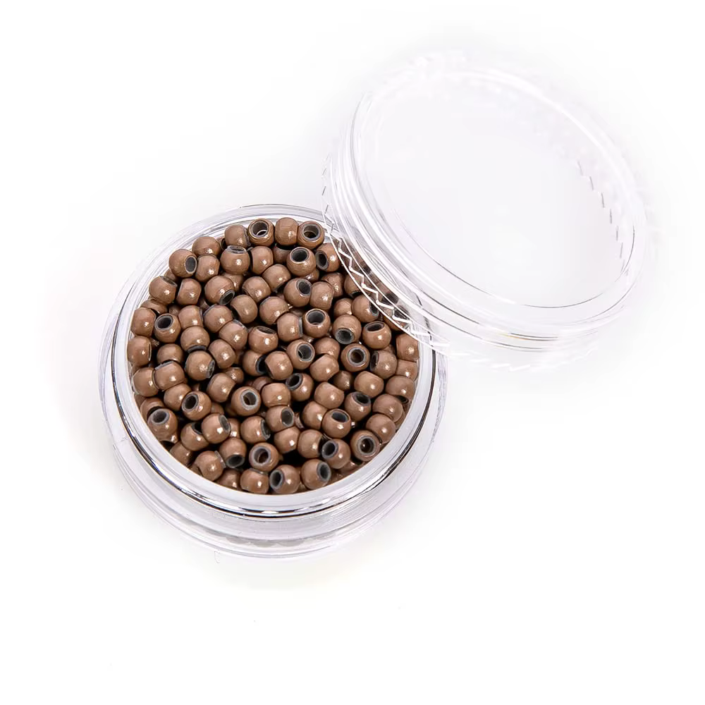 Micro anneau de cheveux en silicone, micro anneau de cheveux, micro perles, mini anneau de cheveux h