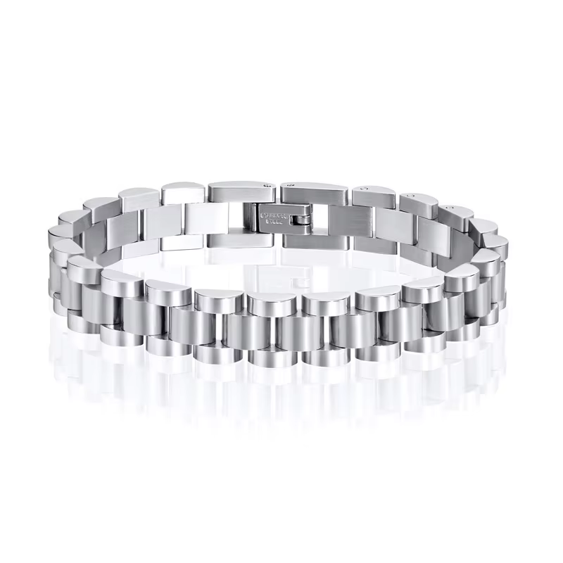 Bracelet-montre de luxe en acier inoxydable pour hommes et femmes, bijou présidentiel à la mode, 16c