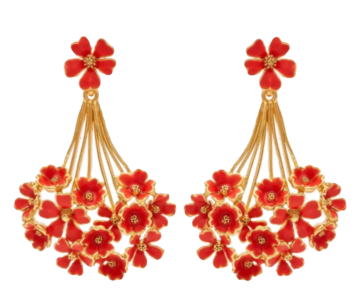 Boucles d'oreilles uniques de style européen et américain, nouveau design de niche, forme de bouquet