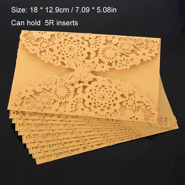 Carte d'invitation 3D papillon, cartes de mariage fleur, invitations de début d'anniversaire, cartes