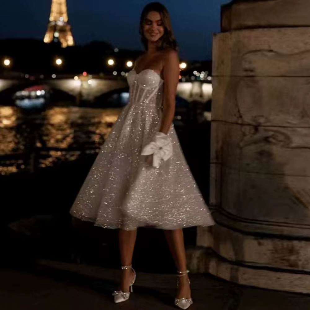 Robes De mariée courtes en gros fleurs blanches sans manches robes De Novia robes chérie taille pers