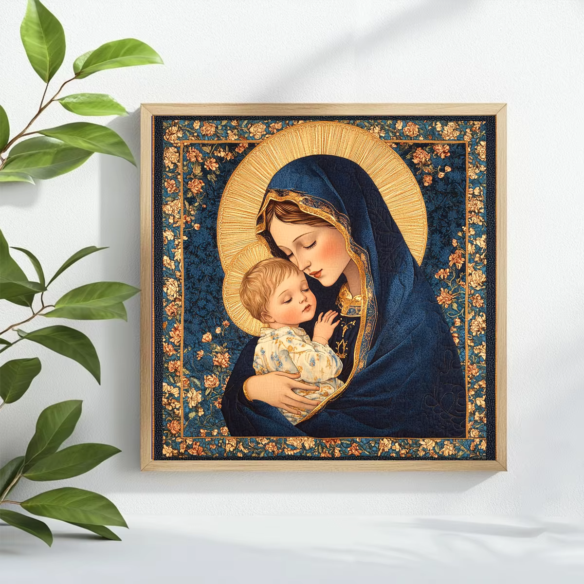 1 pièce, 40x40cm/15.7x15.7in Kit de broderie au point de croix, Bo Ai, Kit de matériel de broderie a