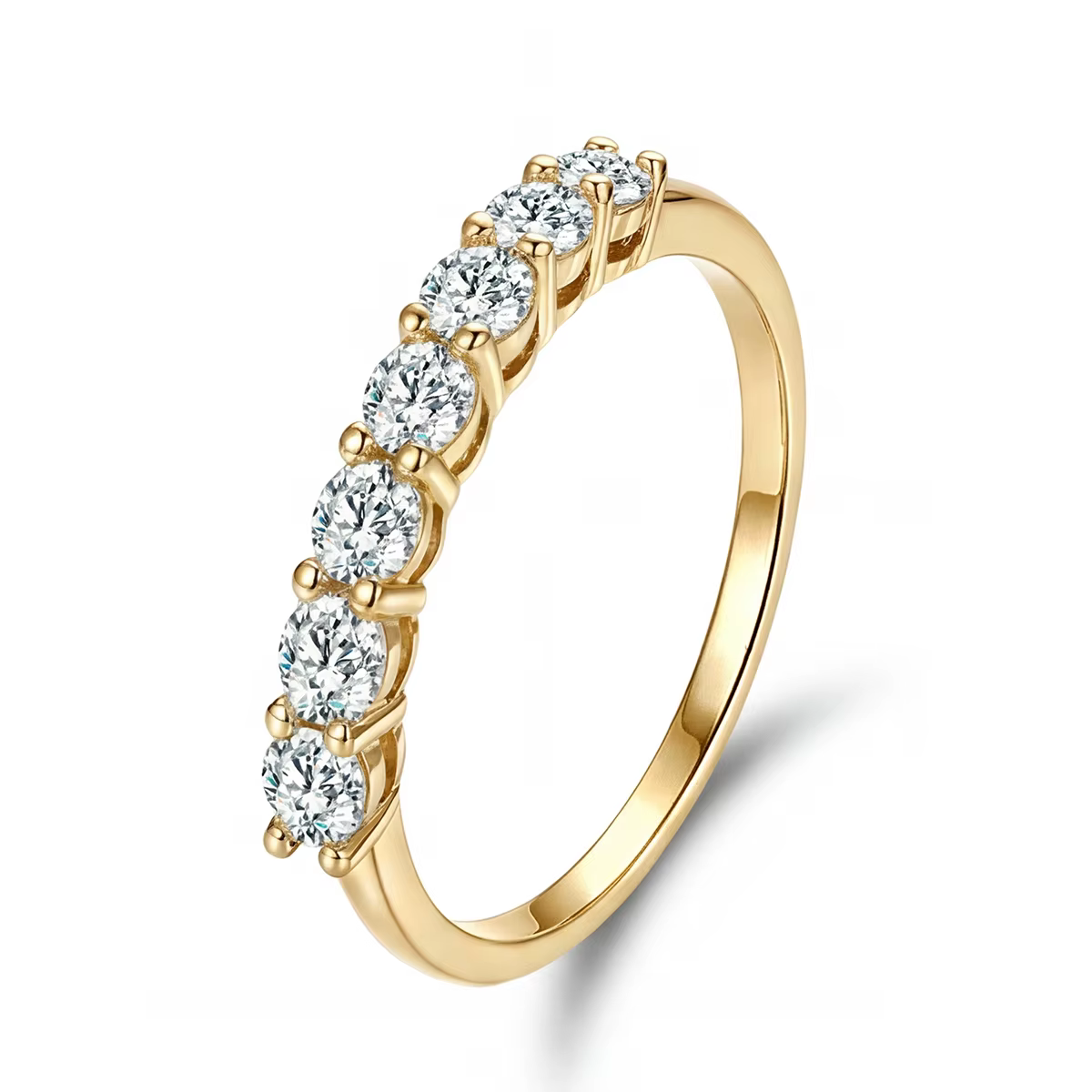 Bague en argent Sterling 925 pour femmes, magnifique bague ronde brillante en Zircon, pour fiançaill
