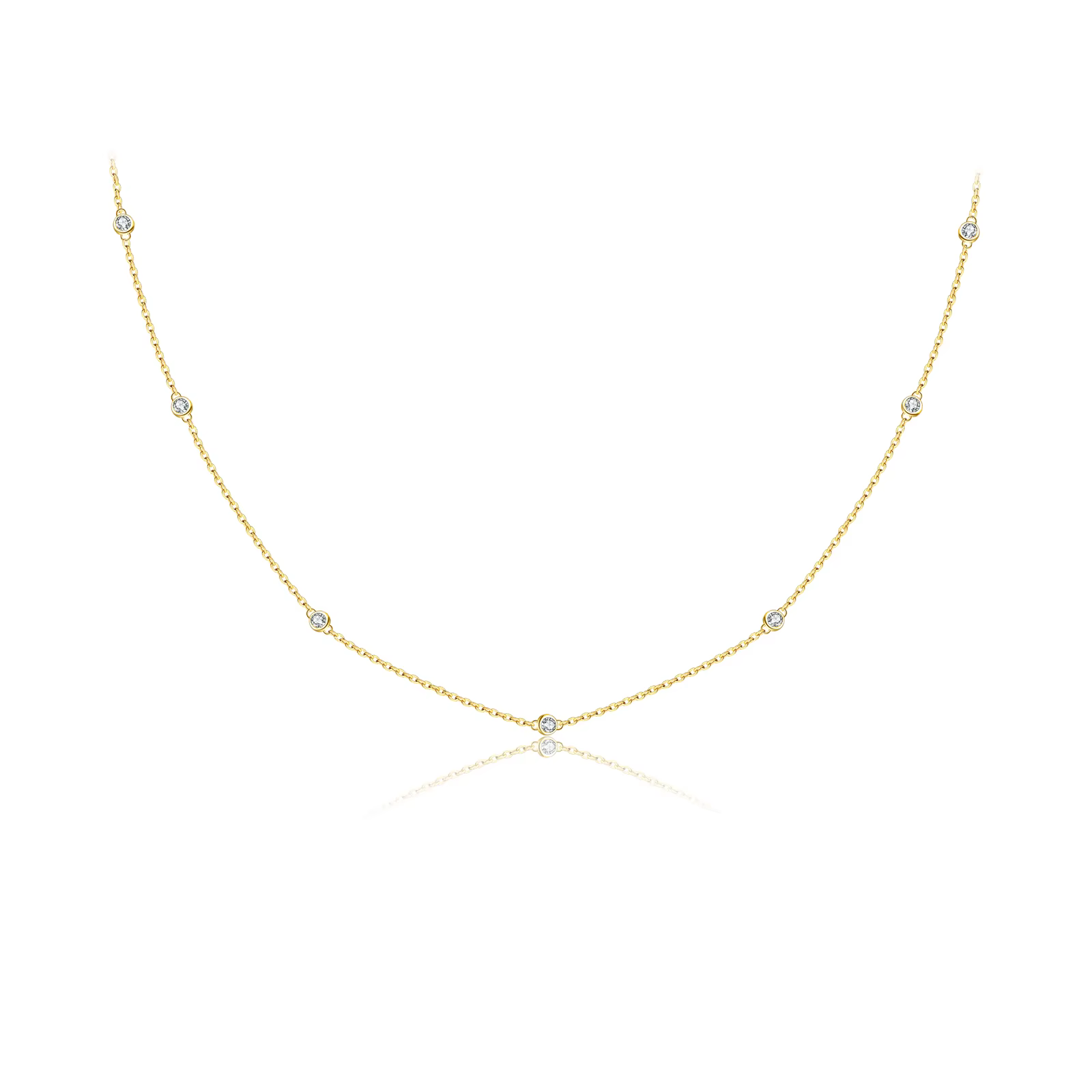 ANDYWEN-Collier Ras du Cou Rond en Argent Sterling 925 pour Femme, Bijoux Classiques de Luxe pour Ma